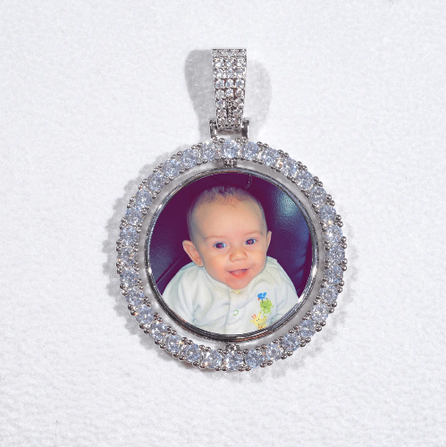 3D Spinning 2-Faced Custom Picture Pendant