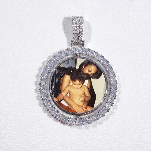 3D Spinning 2-Faced Custom Picture Pendant