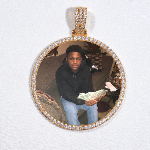 MEDIUM 3D CIRCLE CUSTOM PICTURE PENDANT