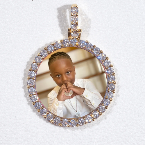 3D CIRCLE CUSTOM PICTURE PENDANT SMALL SIZE