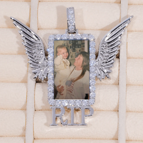 RIP WING 3D CUSTOM PICTURE PENDANT