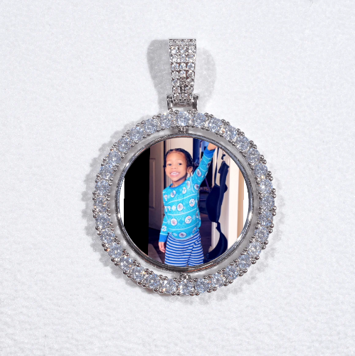 3D Spinning 2-Faced Custom Picture Pendant