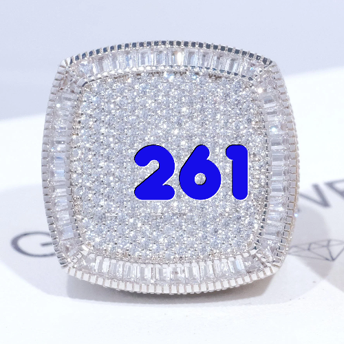 CUSTOM LETTER 3D ICED RING
