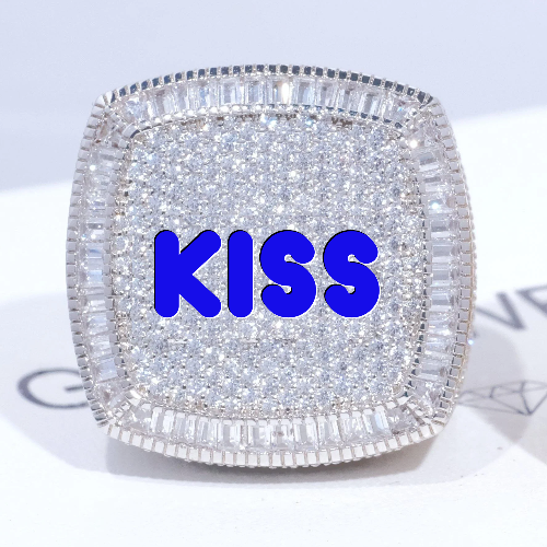 CUSTOM LETTER 3D ICED RING
