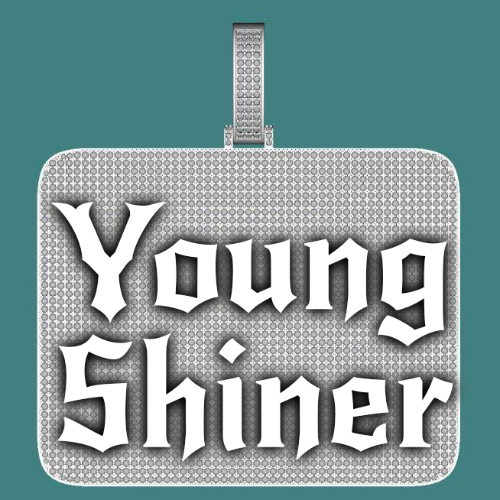 CUSTOM LETTER NECKLACE 3D BIG SQUARE