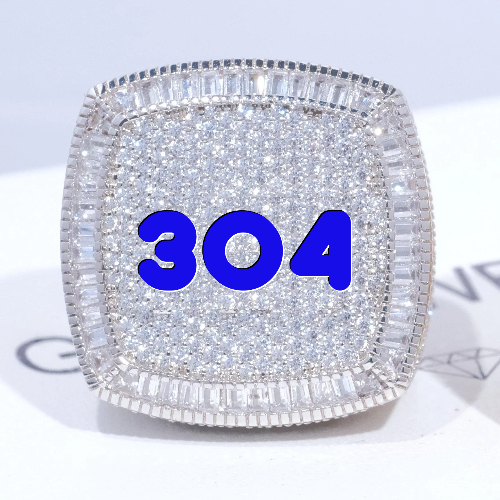 CUSTOM LETTER 3D ICED RING