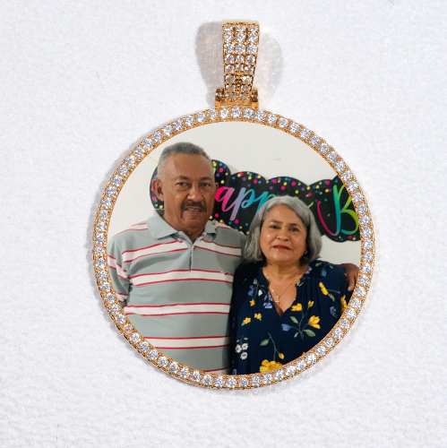 MEDIUM 3D CIRCLE CUSTOM PICTURE PENDANT