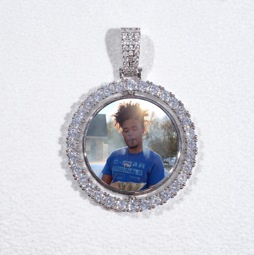 3D Spinning 2-Faced Custom Picture Pendant