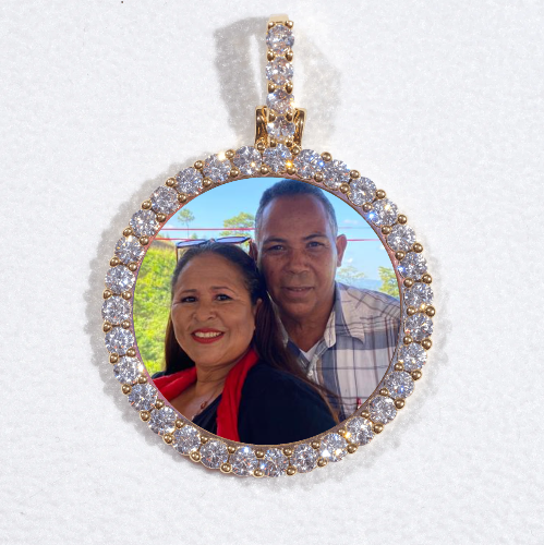 3D CIRCLE CUSTOM PICTURE PENDANT SMALL SIZE