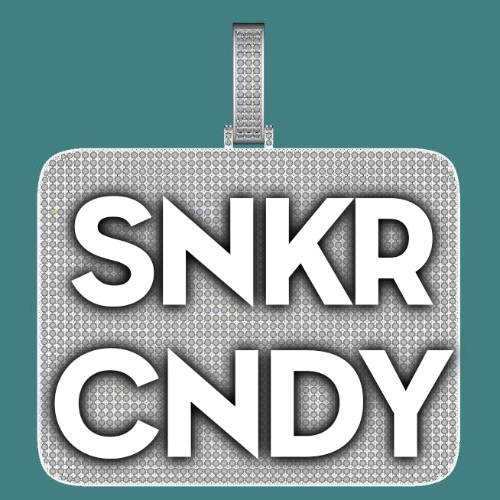 CUSTOM LETTER NECKLACE 3D BIG SQUARE