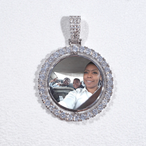 3D Spinning 2-Faced Custom Picture Pendant