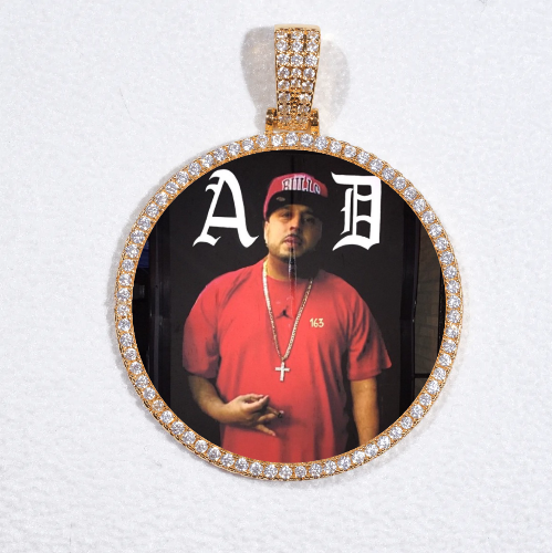 MEDIUM 3D CIRCLE CUSTOM PICTURE PENDANT