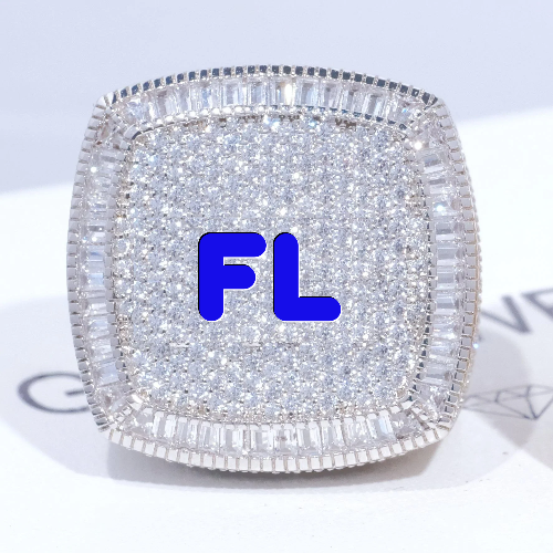 CUSTOM LETTER 3D ICED RING