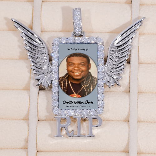 RIP WING 3D CUSTOM PICTURE PENDANT