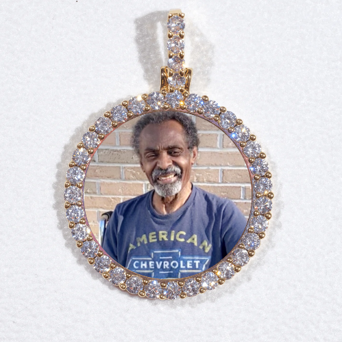 3D CIRCLE CUSTOM PICTURE PENDANT SMALL SIZE