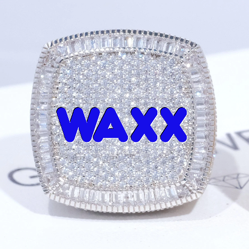 CUSTOM LETTER 3D ICED RING