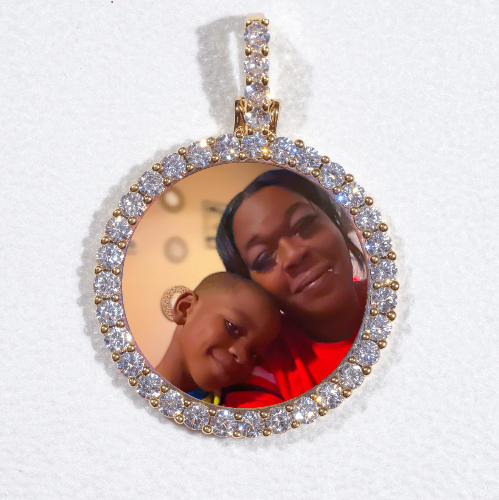 3D CIRCLE CUSTOM PICTURE PENDANT SMALL SIZE