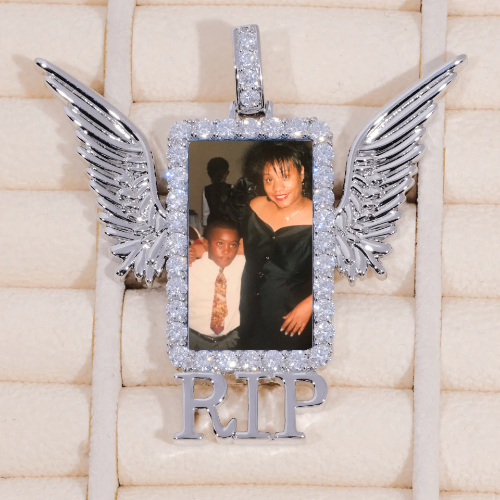 RIP WING 3D CUSTOM PICTURE PENDANT