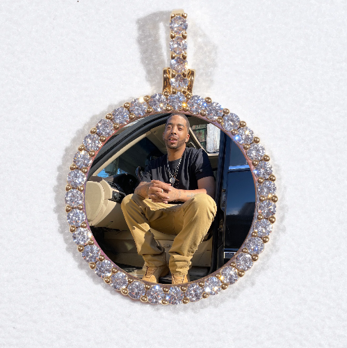 3D CIRCLE CUSTOM PICTURE PENDANT SMALL SIZE