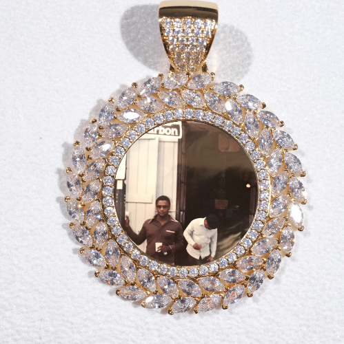 Large 3D Wheat Ear Custom Picture Pendant