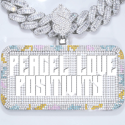 CUSTOM LETTER NECKLACE 3D COLORFUL SQUARE