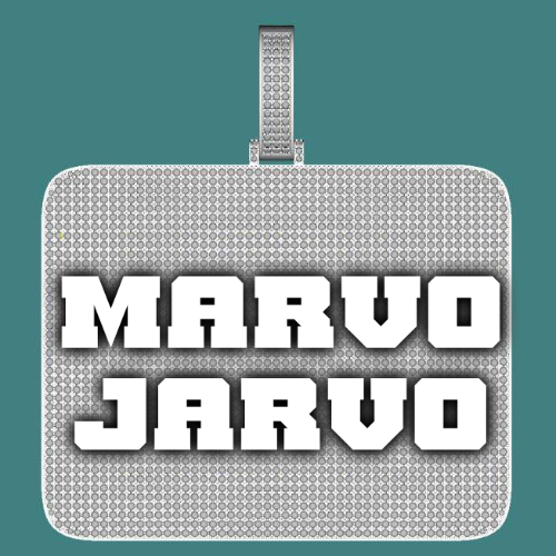 CUSTOM LETTER NECKLACE 3D BIG SQUARE