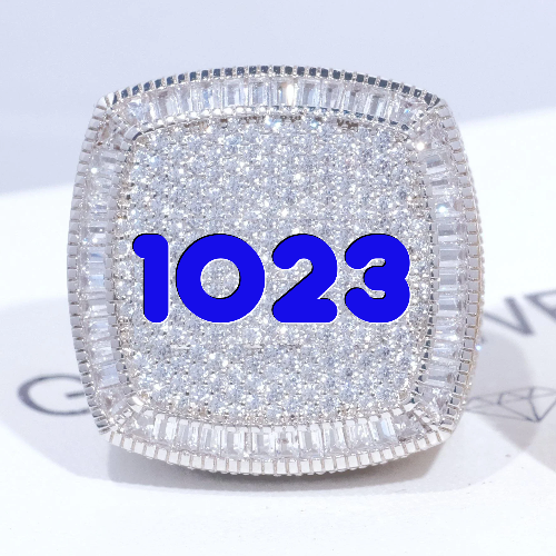 CUSTOM LETTER 3D ICED RING