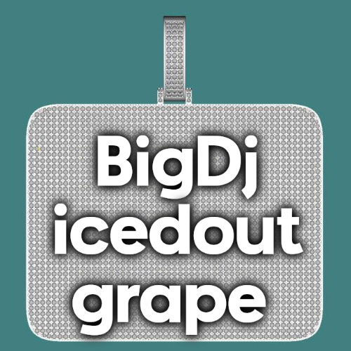 CUSTOM LETTER NECKLACE 3D BIG SQUARE