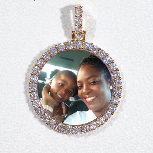 3D CIRCLE CUSTOM PICTURE PENDANT SMALL SIZE