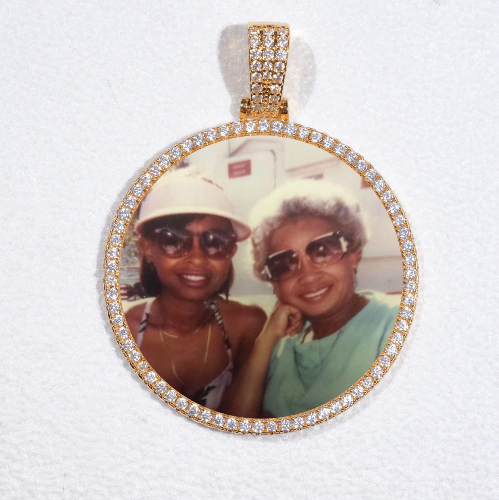MEDIUM 3D CIRCLE CUSTOM PICTURE PENDANT