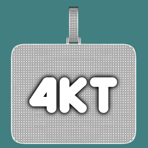 CUSTOM LETTER NECKLACE 3D BIG SQUARE
