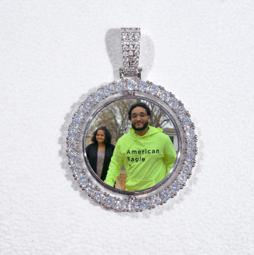 3D Spinning 2-Faced Custom Picture Pendant