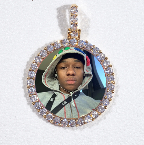 3D CIRCLE CUSTOM PICTURE PENDANT SMALL SIZE