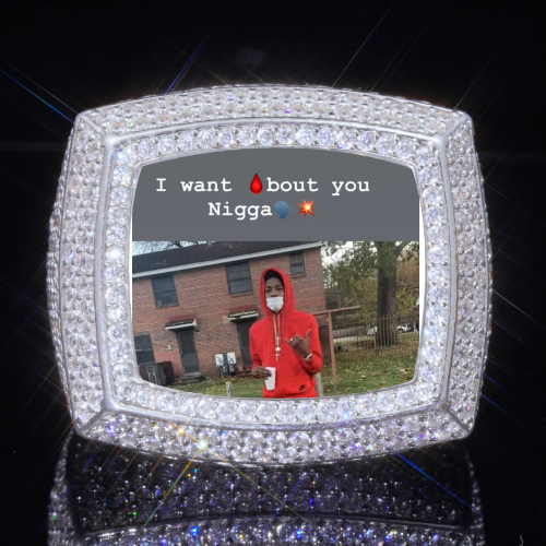 3D CUSTOM PICTURE ICED RING