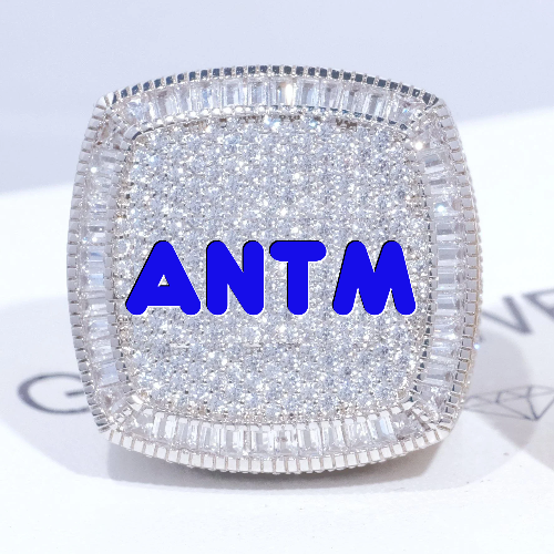 CUSTOM LETTER 3D ICED RING