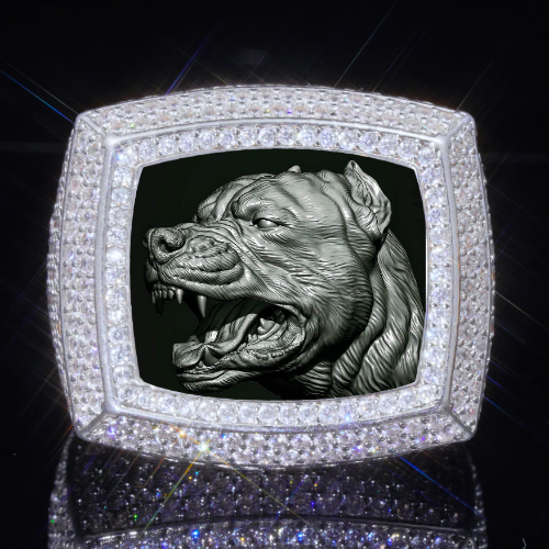 3D CUSTOM PICTURE ICED RING