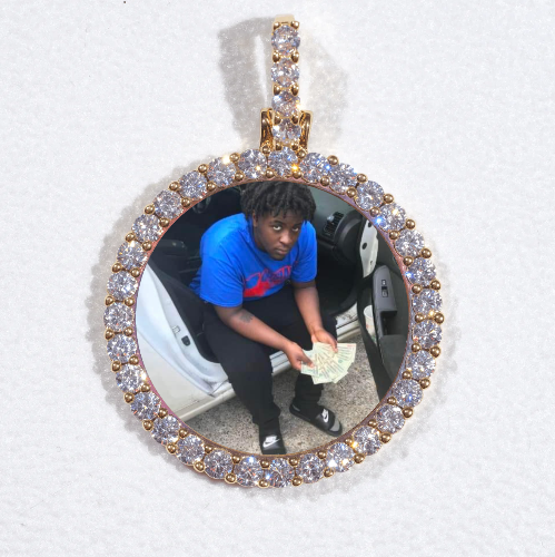 3D CIRCLE CUSTOM PICTURE PENDANT SMALL SIZE