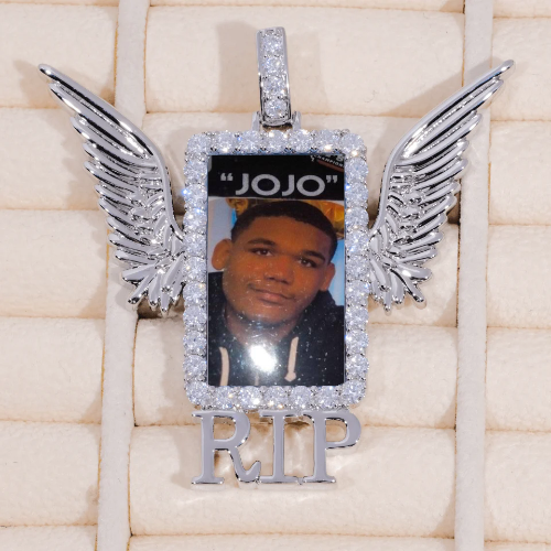 RIP WING 3D CUSTOM PICTURE PENDANT