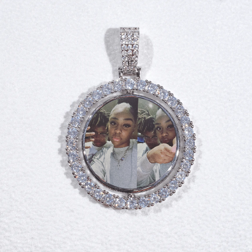 3D Spinning 2-Faced Custom Picture Pendant