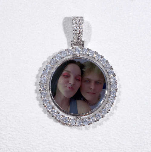 3D Spinning 2-Faced Custom Picture Pendant