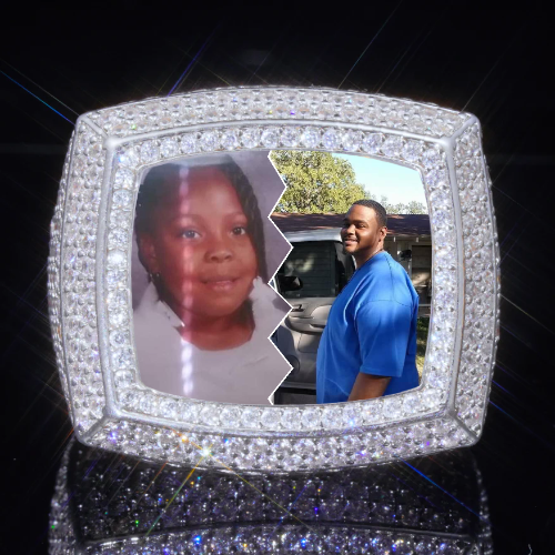 3D CUSTOM PICTURE ICED RING
