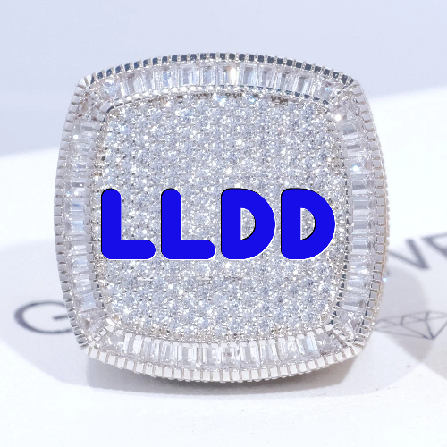 CUSTOM LETTER 3D ICED RING