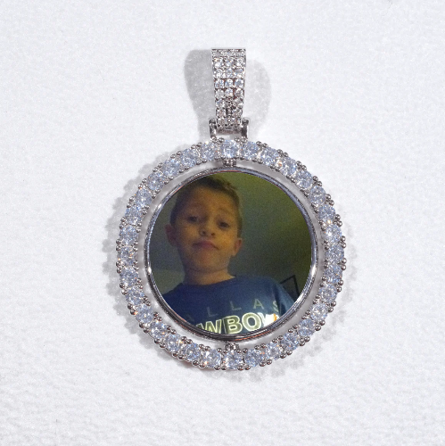 3D Spinning 2-Faced Custom Picture Pendant