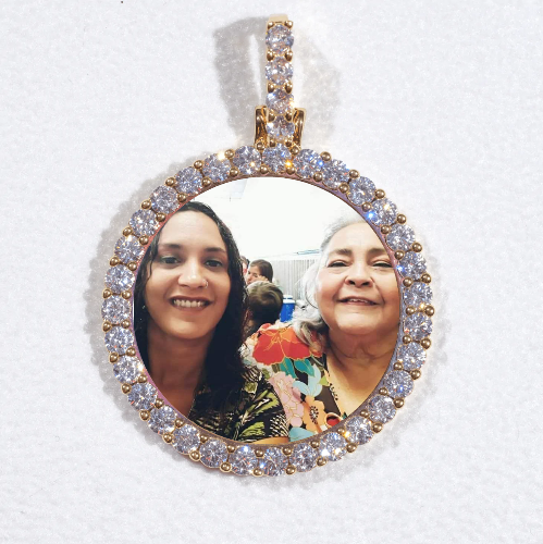 3D CIRCLE CUSTOM PICTURE PENDANT SMALL SIZE