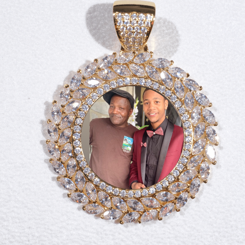 Large 3D Wheat Ear Custom Picture Pendant