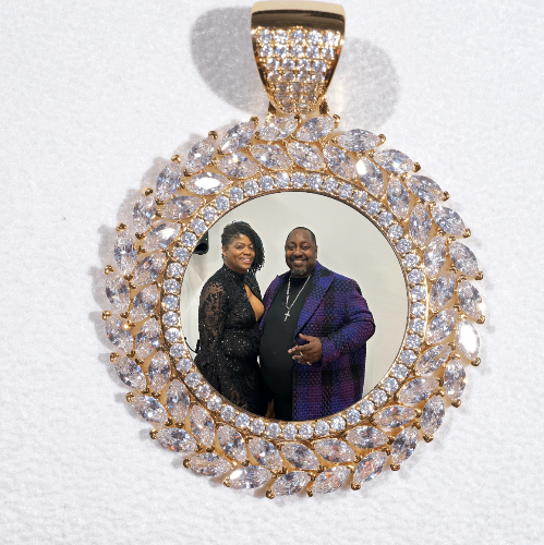 Large 3D Wheat Ear Custom Picture Pendant