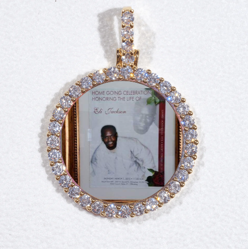 3D CIRCLE CUSTOM PICTURE PENDANT SMALL SIZE