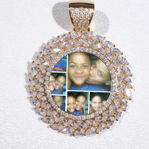 Large 3D Wheat Ear Custom Picture Pendant
