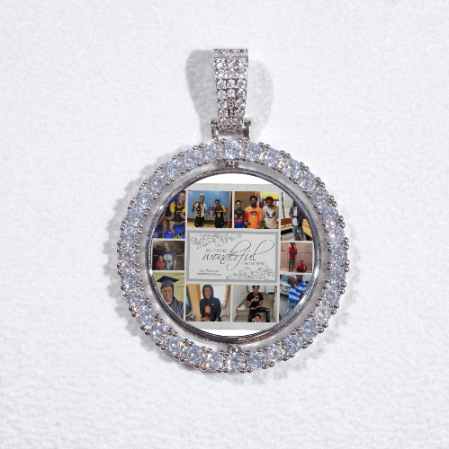 3D Spinning 2-Faced Custom Picture Pendant