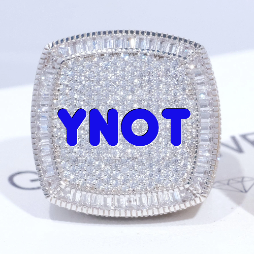 CUSTOM LETTER 3D ICED RING